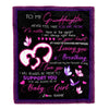 Personalized To My Granddaughter Blanket from Grandma Nana Mimi You Will Always Be My Baby Girl Butterfly Birthday Christmas Customized Fleece Blanket Blanket | Teecentury.com