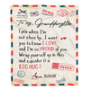 Personalized To My Granddaughter Blanket from Grandma Papa Proud Of You Air Mail Letter Granddaughter Birthday Christmas Gift Bed Quilt Fleece Throw Blanket Blanket | Teecentury.com