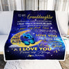 Personalized To My Granddaughter From Grandma Grandpa Blanket You Are My Sunshine Butterfly Birthday Graduation Christmas Gift Bed Quilt Fleece Throw Blanket Blanket | Teecentury.com