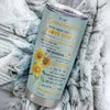 Personalized To My Granddaughter From Grandma Stainless Steel Tumbler Cup Never Forget That I Love You Sunflower Granddaughter Birthday Christmas Travel Mug | teecentury