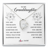 Forever Love Necklace | Personalized To My Granddaughter From Grandma You Are My Heart My And My Sould Granddaughter Jewelry Birthday Christmas Customized Gift Box Message Card | teecentury
