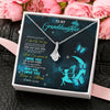 Alluring Beauty Necklace | Personalized To My Granddaughter Necklace From Grandma Fairy Silhouette Fantasy Moon Granddaughter Birthday Christmas Customized Gift Box Message Card | teecentury