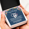 Forever Love Necklace | Personalized To My Granddaughter Necklace From Grandma Grandpa I Love You Now And Forever Jewelry For Granddaughter Birthday Christmas Customized Message Card | teecentury