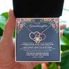 Love Knot Necklace | Personalized To My Granddaughter Necklace From Grandma Grandpa I Love You Now And Forever Jewelry For Granddaughter Birthday Christmas Customized Message Card | teecentury