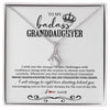 Alluring Beauty Necklace | Personalized To My Granddaughter Necklace From Grandma Grandpa Nana Wish You The Strength Granddaughter Birthday Christmas Customized Gift Box Message Card | teecentury
