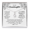Alluring Beauty Necklace | Personalized To My Granddaughter Necklace From Grandma Grandpa You're Braver Stronger Smarter Granddaughter Birthday Customized Jewelry Gift Box Message Card | teecentury