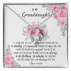 Forever Love Necklace | Personalized To My Granddaughter Necklace From Grandma I Will Always Love You Granddaughter Birthday Christmas Pendant Jewelry Customized Gift Box Message Card | teecentury