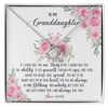 Love Knot Necklace | Personalized To My Granddaughter Necklace From Grandma I Will Always Love You Granddaughter Birthday Christmas Pendant Jewelry Customized Gift Box Message Card | teecentury