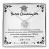 Love Knot Necklace | Personalized To My Granddaughter Necklace From Grandma I Will Love You Always Granddaughter Jewelry Birthday Christmas Customized Message Card | teecentury