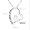 Forever Love Necklace | Personalized To My Granddaughter Necklace From Grandma Sunflower You Are My Sunshine Granddaughter Jewelry Graduation Birthday Customized Gift Box Message Card | teecentury