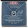 Lucky In Love Necklace | Personalized To My Granddaughter Necklace from Grandma Nana Papa Believe In Yourself Granddaughter Graduation Birthday Customized Message Card | teecentury