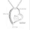 Forever Love Necklace | Personalized To My Granddaughter On Her Graduation Day Necklace Flower I Love You I'm Proud Of You Class of 2022 Jewelry Customized Gift Box Message Card | teecentury