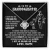 Love Knot Necklace | Personalized To My Granddaughter Viking Necklace From Papa Grandpa I Am So Proud Of You Runes Viking Birthday Christmas Customized Gift Box Message Card | teecentury