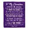 Personalized To My Grandma Blanket From Grandkids I Love You With A Special Love Grandma Birthday Mothers Day Christmas Customized Fleece Throw Blanket | teecentury