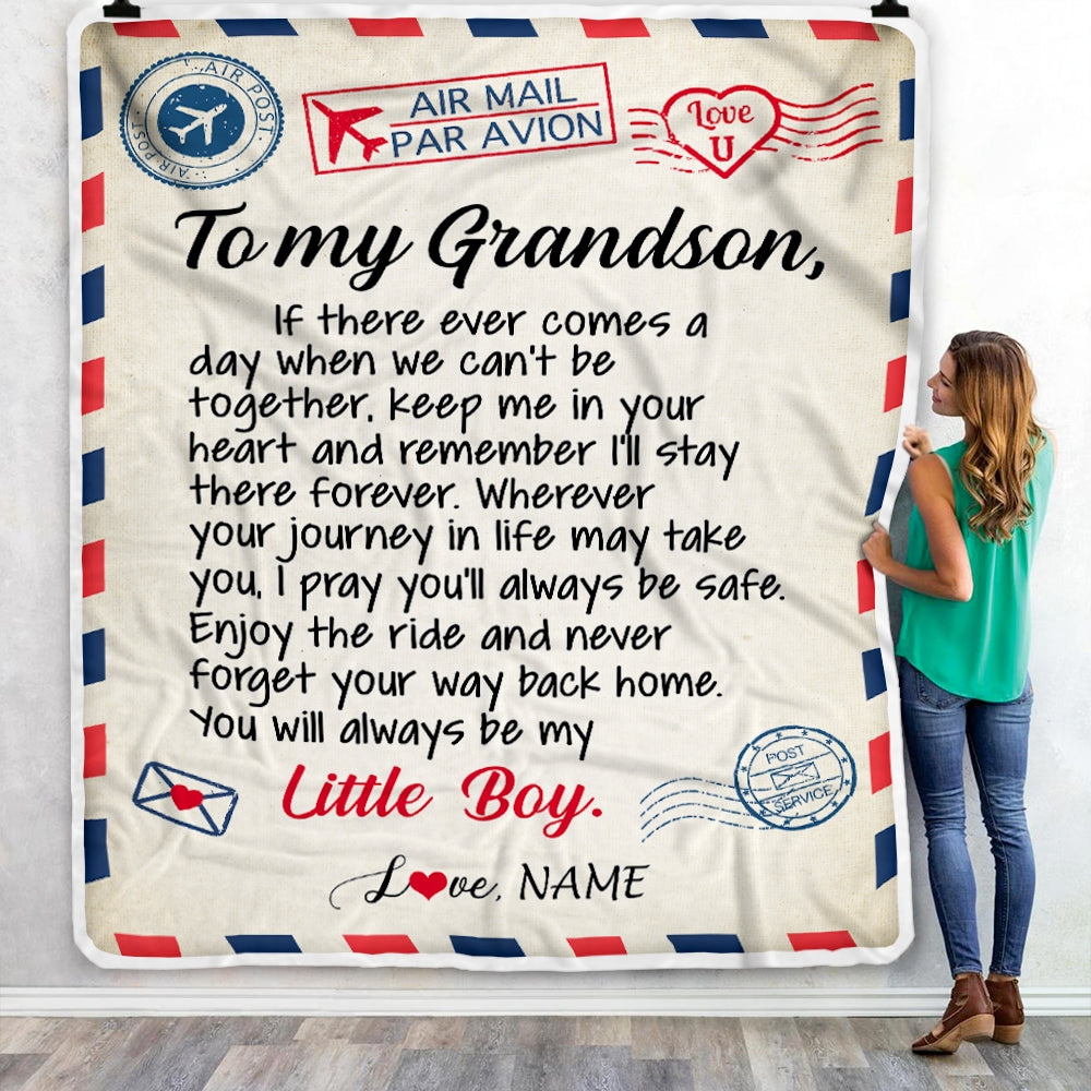 Grandson blanket from grandma 2025