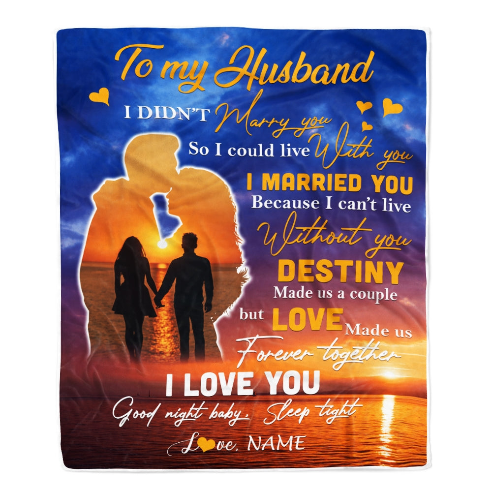 Personalized To My Husband Blanket From Wife Love Made Us Forever Together Wife Valentines Day Birthday Wedding Anniversary Christmas Fleece Blanket Blanket | Teecentury.com