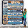 Personalized To My Husband Blanket From Wife Never Forget I Love You Husband Birthday Anniversary Valentines Day Christmas Customized Fleece Throw Blanket | teecentury