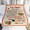 Personalized To My Husband Blanket From Wife The Day I Met You I Have Found The One Whom My Soul Loves Wedding Anniversary Birthday Christmas Fleece Blanket Blanket | Teecentury.com