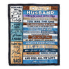 Personalized To My Husband Blanket From Wife's Name Wood I Fell In Love With You Wife Anniversary Valentines Day Wedding Christmas Fleece Throw Blanket Blanket | Teecentury.com