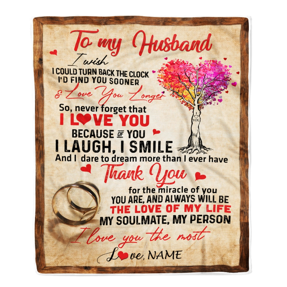 Personalized To My Husband Blankets From Wife Never Forget That I Love You Husband Birthday Wedding Anniversary Christmas Customized Fleece Blanket Blanket | Teecentury.com