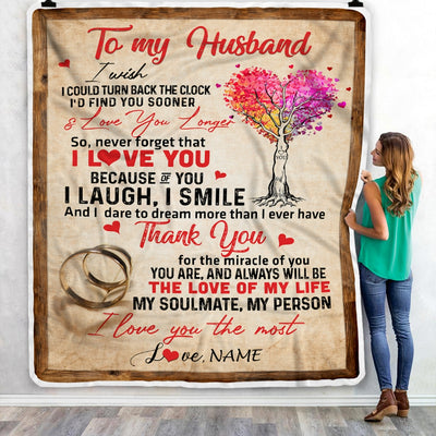 Personalized To My Husband Blankets From Wife Never Forget That I Love You Husband Birthday Wedding Anniversary Christmas Customized Fleece Blanket Blanket | Teecentury.com