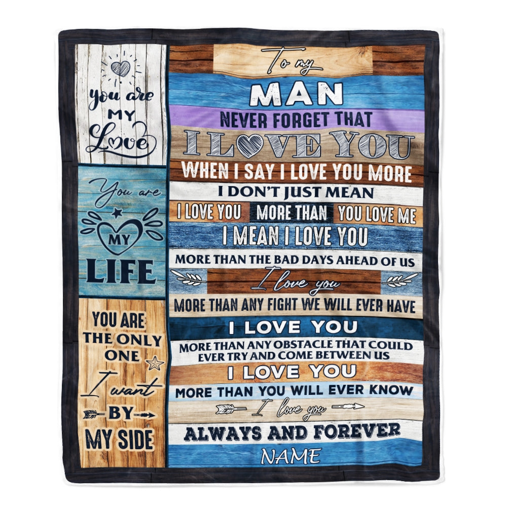Personalized To My Husband Boyfriend Blanket From Wife Girlfriend You are My Life Husband Anniversary Valentines Wedding Christmas Fleece Throw Blanket Blanket | Teecentury.com