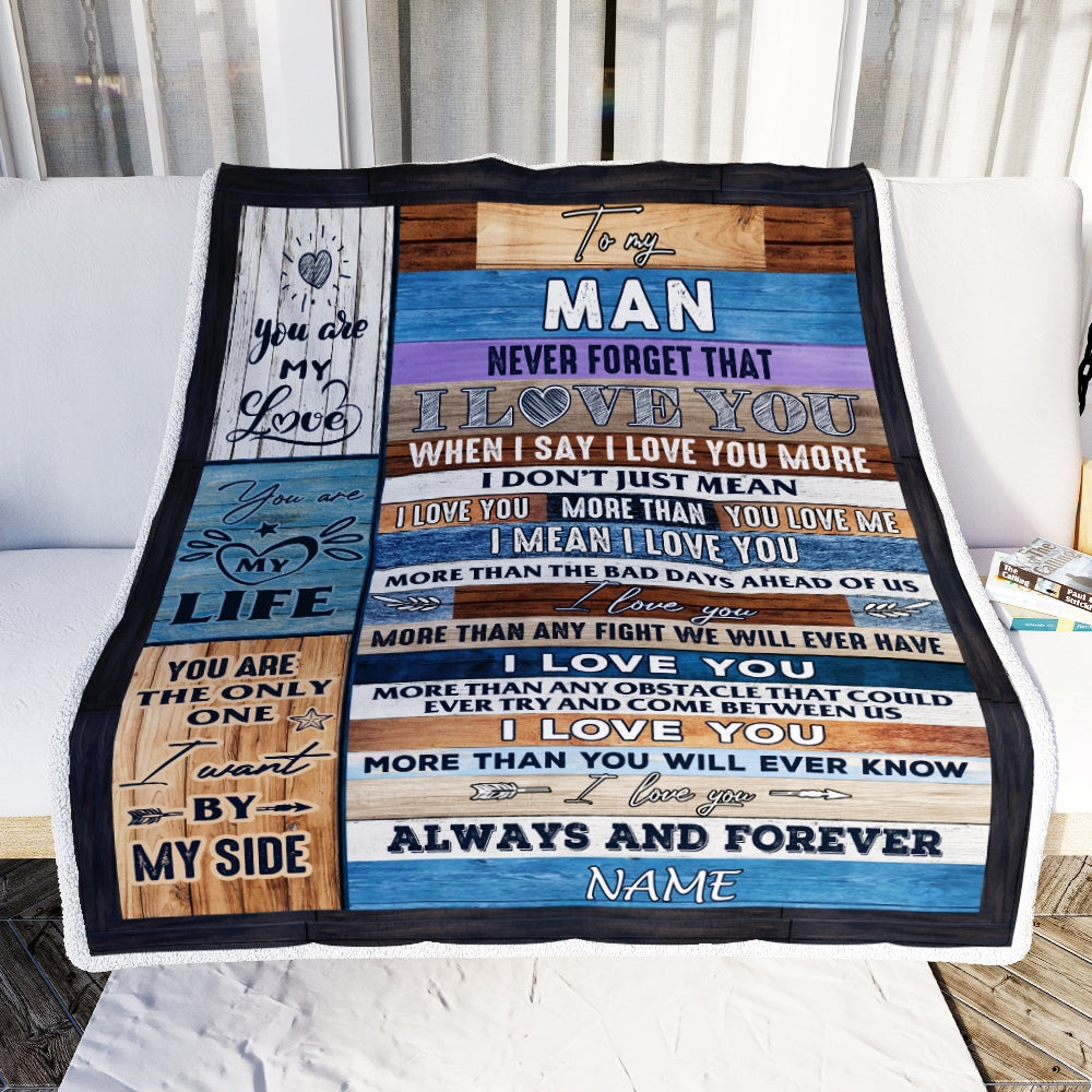Personalized To My Husband Boyfriend Blanket From Wife Girlfriend You are My Life Husband Anniversary Valentines Wedding Christmas Fleece Throw Blanket Blanket | Teecentury.com