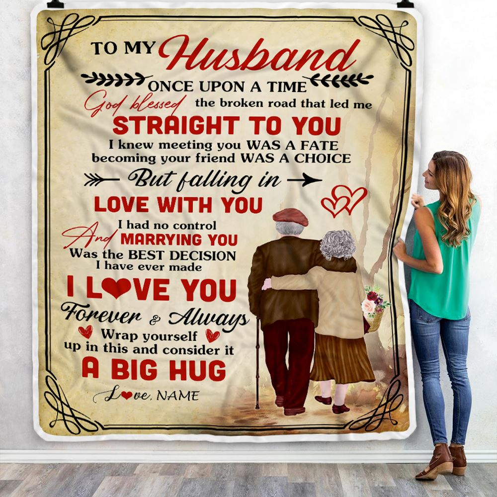 Personalized To My Husband From Wife Blanket I Love You For Him Husband Wedding Anniversary Romantic Valentines Day Birthday Christmas Fleece Throw Blanket | teecentury