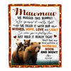 Personalized To My Mawmaw Blanket From Granddaughter Grandson Bear I Love You Mawmaw Birthday Mothers Day Christmas Customized Fleece Throw Blanket | teecentury