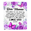 Personalized To My Mawmaw Blanket From Granddaughter Grandson Butterfly Love And Appreciate Mawmaw Birthday Mothers Day Christmas Customized Fleece Blanket | teecentury