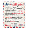 Personalized To My Memaw Blanket From Grandkids Grandson Air Mail Letter I Love You Meme Birthday Mothers Day Christmas Customized Fleece Throw Blanket | teecentury