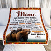 Personalized To My Meme Blanket From Granddaughter Grandson Bear I Love You Meme Birthday Mothers Day Christmas Customized Fleece Throw Blanket | teecentury