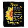 Personalized To My Meme Blanket From Grandkids Granddaughter I Want To Say I Love You Sunfower Meme Birthday Mothers Day Christmas Customized Fleece Blanket | teecentury