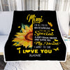 Personalized To My Mimi Blanket From Grandkids Granddaughter I Want To Say I Love You Sunfower Mimi Birthday Mothers Day Christmas Customized Fleece Blanket | teecentury