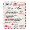 Personalized To My Mimi Blanket From Grandkids Grandson Air Mail Letter I Love You Mimi Birthday Mothers Day Christmas Customized Fleece Throw Blanket | teecentury
