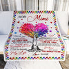 Personalized To My Mimi Blanket From Grandkids Never Forget That I Love You You Mean The World to Me Mimi Birthday Mothers Day Christmas Fleece Blanket Blanket | Teecentury.com