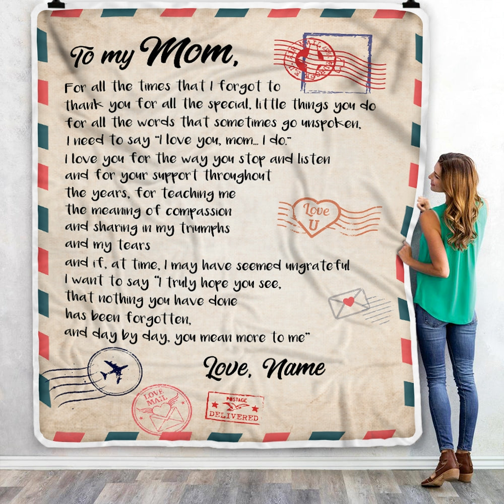 Gifts for Mom, Christmas Birthday Gifts for Mom, Blanket to My Mom Gift  from Daughter Son, Best Mom Gifts, Mom Blanket 50x60