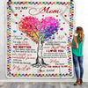 Personalized To My Mom Blanket From Daughter Son Never Forget That I Love You You Mean The World to Me Mom Birthday Mothers Day Christmas Fleece Blanket Blanket | Teecentury.com