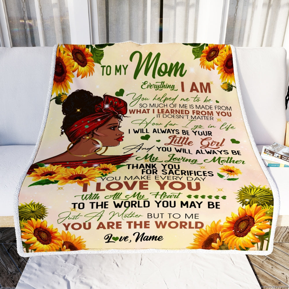 to My Mom Blanket Christmas Birthday Gifts for Mom Blanket from Daughter  Women Gifts for Xmas Thanksgiving Gifts for her I Love You Gifts for Mom