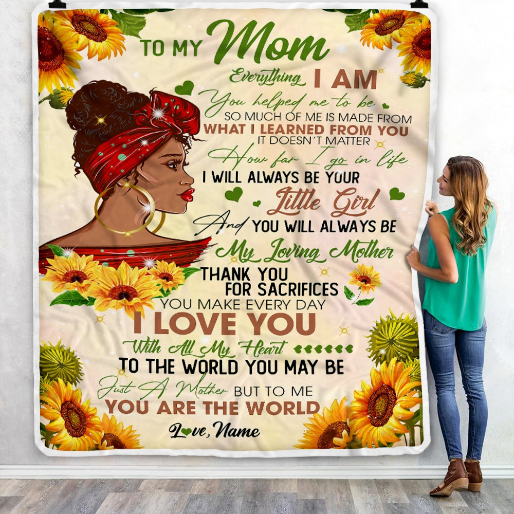 Mom Gifts, To My Mom Blanket, Mom Gift From Daughter, Everything I Am