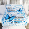 Personalized To My Mom Blanket from Daughter Son Butterfly Everything I Am You Helped Me to Be Birthday Mothers Day Christmas Gift Customized Fleece Blanket Blanket | Teecentury.com