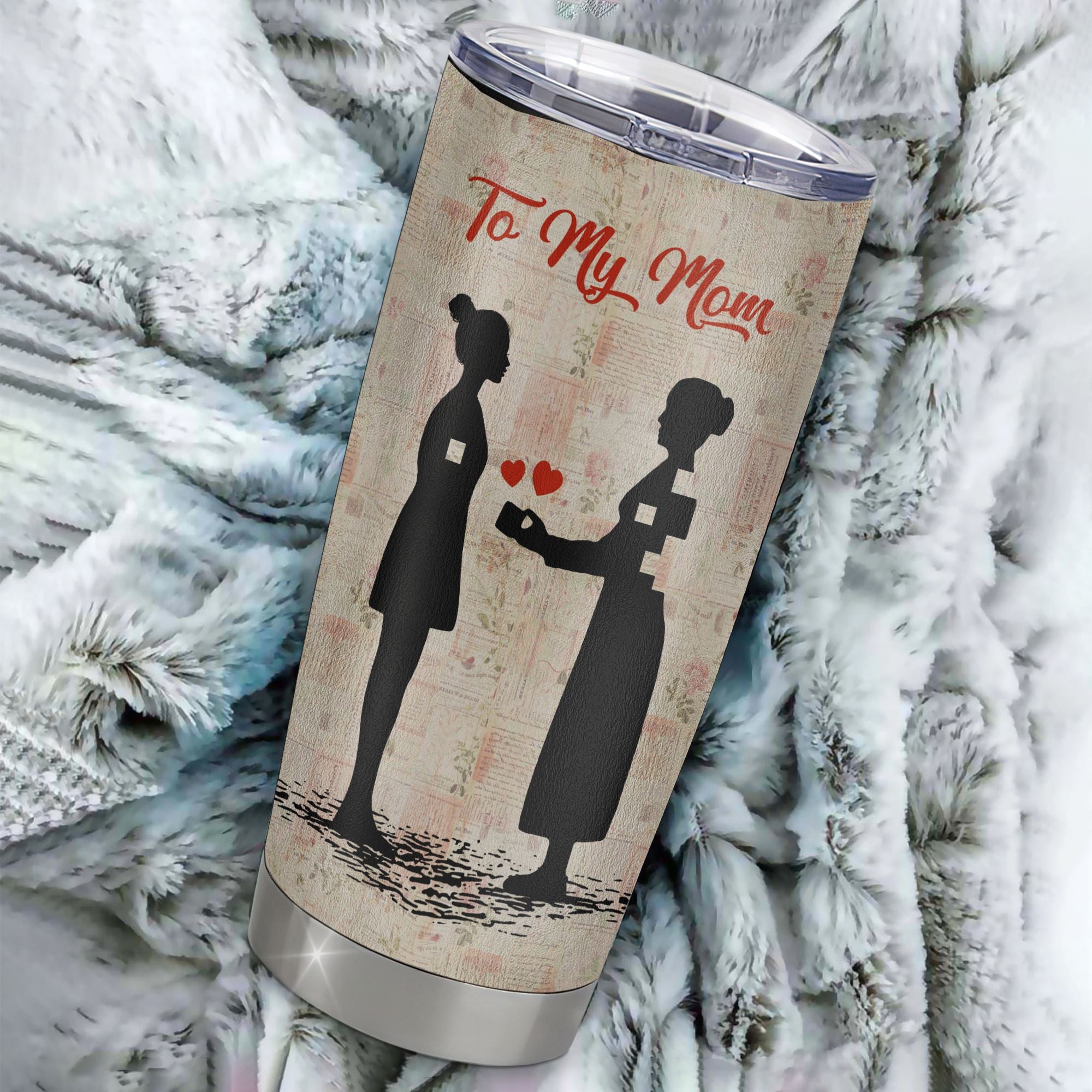 Personalized To My Mom From Daughter Stainless Steel Tumbler Cup  I Know It’s Not Easy For A Man To Raise A Child Mom Mothers Day Birthday Christmas Travel Mug | teecentury