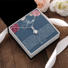 Alluring Beauty Necklace | Personalized To My Mom Necklace From Daughter Thank You For Being My Rock Mom Birthday Mothers Day Christmas Pendant Jewelry Customized Gift Box Message Card | teecentury