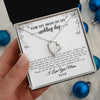 Forever Love Necklace | Personalized To My Mom On My Wedding Day Necklace From Daughter Bride I Love You Mom Mother Jewelry Customized Gift Box Message Card | teecentury