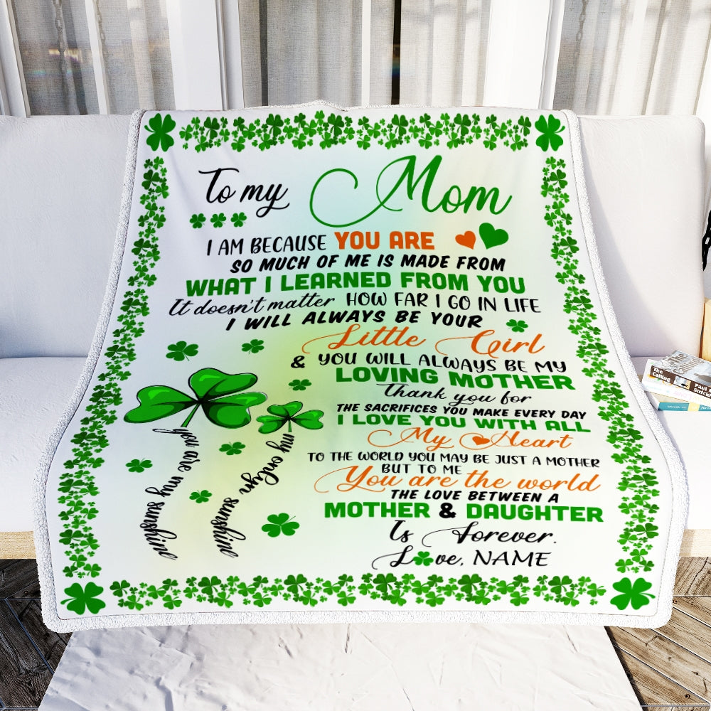 Mother daughter fleece blanket clearance