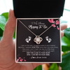 Love Knot Necklace | Personalized To My Mommy To Be Necklace Never ending From Baby Bump For First Time Mom Pregnant Happy 1st Mothers Day Jewelry Customized Gift Box Message Card | teecentury