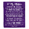 Personalized To My Mother Blanket From Daughter Son I Love You With A Special Love Mom Birthday Mothers Day Christmas Customized Fleece Throw Blanket | teecentury