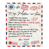 Personalized To My Mother In Law Blanket Air Mail Letter I Love You Mother In Law Birthday Mothers Daythanksgiving Christmas Fleece Throw Blanket | teecentury