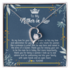 Forever Love Necklace | Personalized To My Mother In Law Necklace As My Love For Your Son Mother's Day Husband's Mom Birthday Anniversary Christmas Customized Gift Box Message Card | teecentury