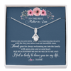 Alluring Beauty Necklace | Personalized To My Mother In Law Necklace From Daughter In Law Thank You Mother Of The Groom Jewelry Birthday Mothers Day Christmas Customized Message Card | teecentury